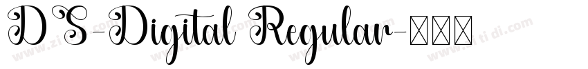 DS-Digital Regular字体转换